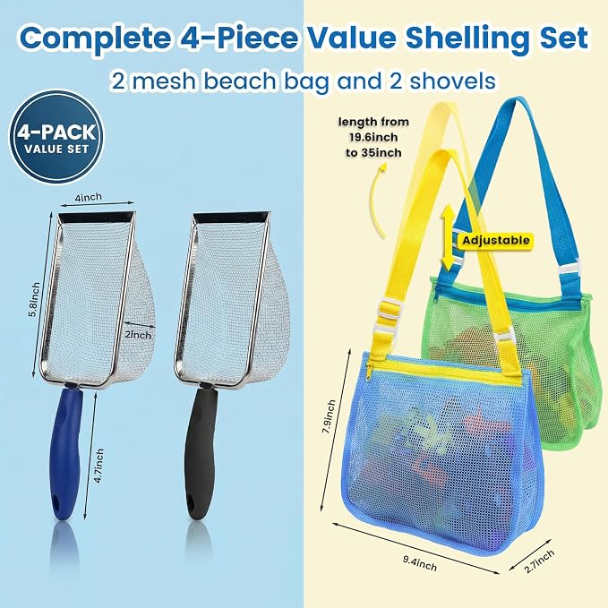 3 otters 2 Pack Beach Mesh Shovel - Image 2
