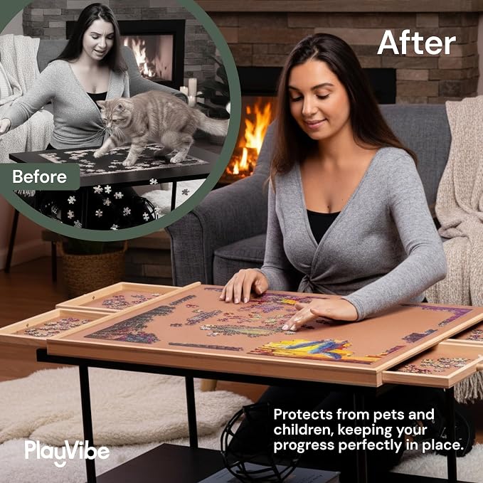 PlayVibe 1000 Piece Puzzle Board - Image 6
