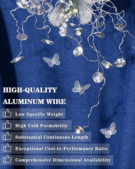 FIVEIZERO 9 Gauge Aluminum Craft Wire 33ft, Armature Wire - Image 3