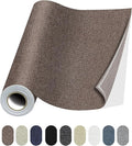 Fabric Repair Patches, Linen Repair Tape Self-Adhesive Fabric Patches Durable, DIY Large Linen Tape for Sofa, Couches, Furniture, Chair, Clothing （3.5X79 Inch, Brown）