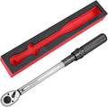 1/2-Inch Drive Click Torque Wrench, Torque Wrench 1/2 Drive 10-160FT.LB/13.6-217N.M with a XIPE Storage Tray, Grey