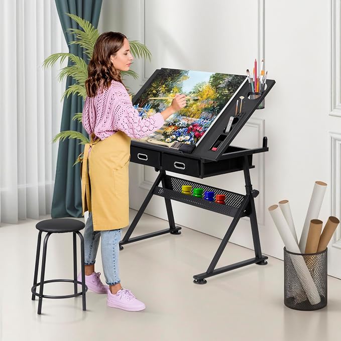 ZENY Adjustable Drafting Table - Image 9