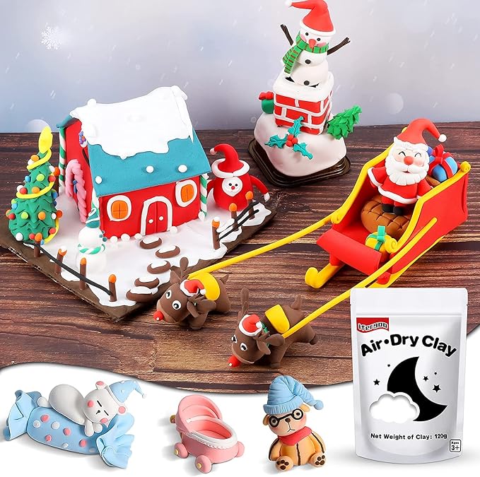 ifergoo White Air Dry Clay, Foam Magic Modeling Clay - Image 4