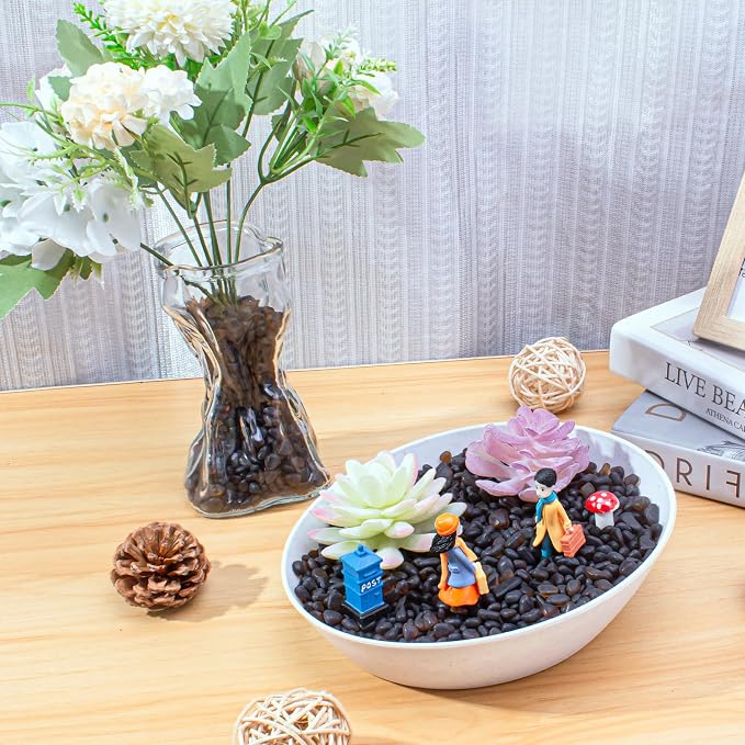 Keedolla 0.5 Lb Frosted Sea Glass Pebbles Vase Fillers, 6-9mm Betta Fish Tank - Image 7