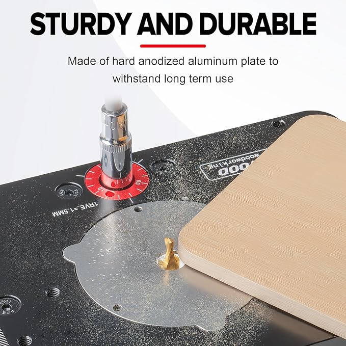 Router Lift, Precision Router Table Lift System, Durable Router Table Insert Plate, Router Lifts for Woodworking for 65mm Diameter Motors
