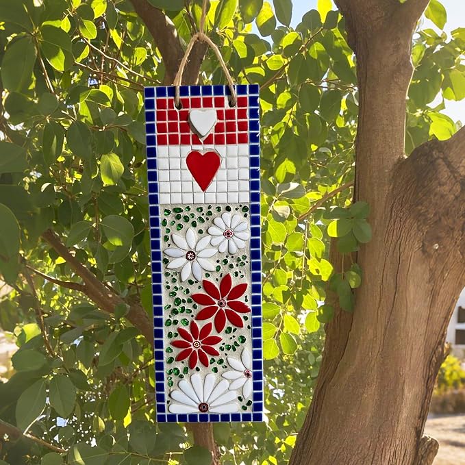 Artspac White Petal Ceramic Mosaic Tiles - Image 2