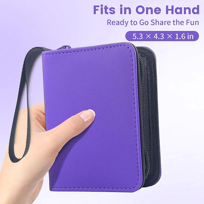 Mini Trading Card Binder Album, 1 Pocket Card Binder - Image 2
