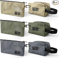 LIGHT DUST Tool Bags with Zipper, 6 Pack Combo Size Small Accessory Pouches Backpack Toolbag Organizers, Heavy Duty Hanging Storage Organization for Men Screwdrivers Sockets Wrenches Bits Garage RV