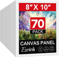 ESRICH 8x10 Canvases for Painting, 70 Pack Canvas Boards for Painting Primed by ESRICH