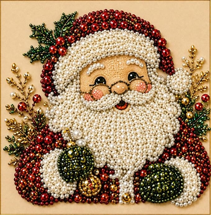 POETRYDRAW Christmas Decor Santa Pearl Art Kit - Image 2