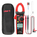 UNI-T Clamp Meter UT216C, Inrush Current AC/DC 600A TRMS HVAC Volt Amp Ohm Meter Multi Meter, Auto Ranging 6,000 Counts, Voltage Frequency Resistance Capacitance Temperature Continuity Diode Tester