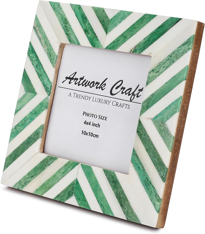 Picture Photo Frame Chevron Herringbone Art Inspired Vintage Table-Top/Wall - Image 5