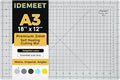 Premium Self Healing Cutting Mat 18'' x 12'', A3 Non-slip Sewing Mat by IDEMEET