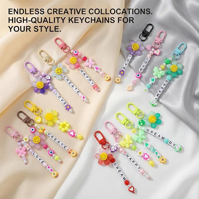 Keychain Clasp Keychain Clip Bulk 60pcs Colorful Lobster Claw Clasps - Image 3