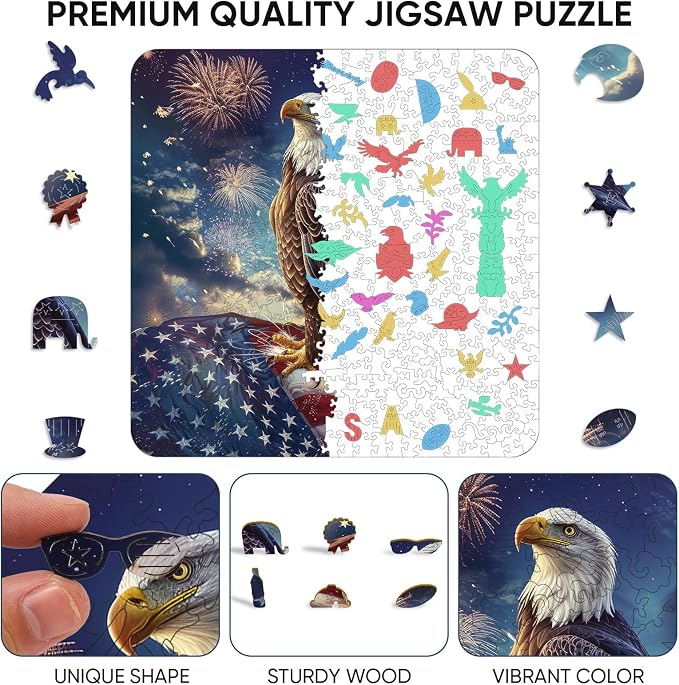 Reouinty 500 Pieces Wooden Puzzle - Image 5