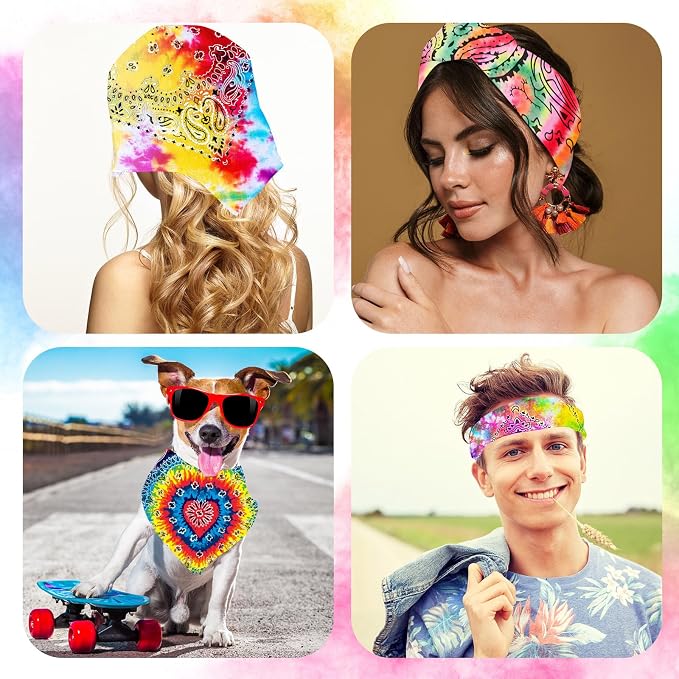 Bonuci 20/50/80/120 Pieces White Bandana Bulk - Image 7