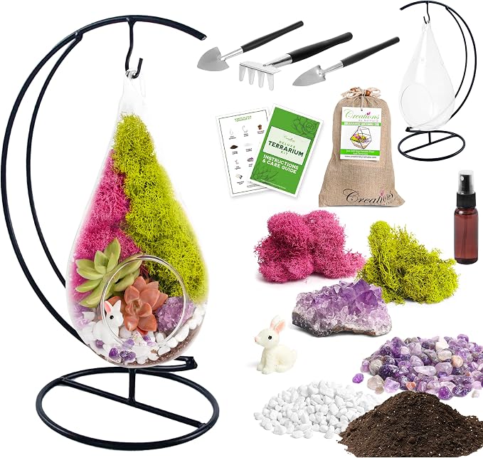 Creations by Nathalie DIY 7" DIY Teardrop Terrarium Kit - Image 2