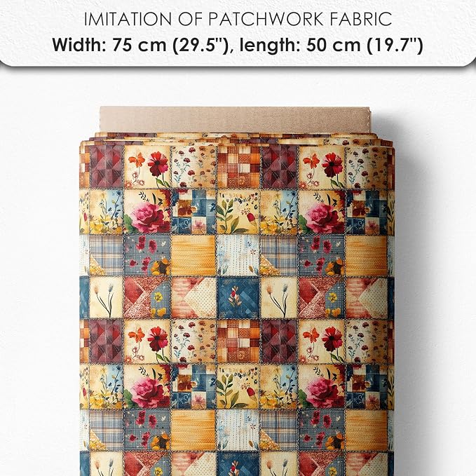 Patchwork Mother & Daughter Cotton Fabric Panel – 6 Designs + Bonus Sheet - Image 7