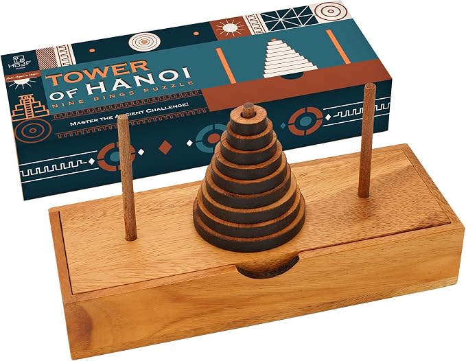 BSIRI Fun Puzzle Board Games Gifts of Hanoi Tower by HB3FbyBSIRI