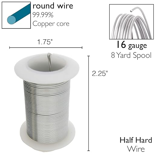 The Beadsmith Wire Elements 16-Gauge Lacquered Tarnish-Resistant Copper Wire - Image 4