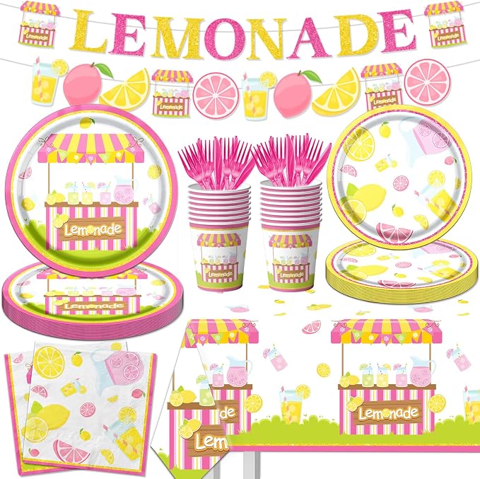 Lemon Party Decorations, Tablecloth by CMUSKO