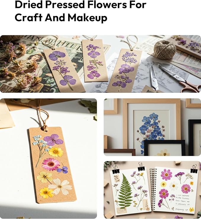 Dried Flowers, Resiners 58Pcs Pressed Flowers - Image 8