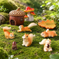 Fairy Garden Accessories, 9 Pieces Squirrel Resin Figures by Unknown
