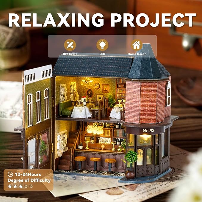 Flever Dollhouse Miniature DIY House Kit Creative Room - Image 4