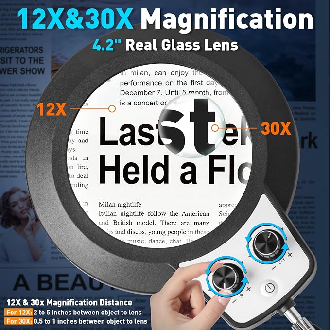KIRKAS 12X & 30X Magnifying Glass - Image 3