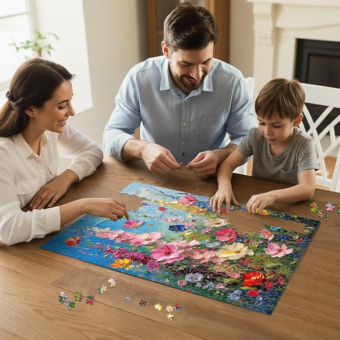 Wildflower Meadow Puzzles for Adults 1000 Pieces, Impossible Hard Difficult - Image 6