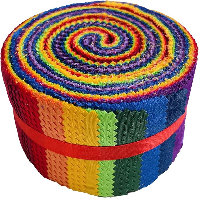 40 Strip Jelly Roll Fabric Strips by HANPATQUI