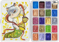 CraftyManor Mini Forestry Shifting Watercolor Painting Set, 20 Color Shifting by CraftyManor