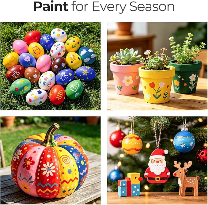 Nicpro Sap Green Large Acrylic Paint, Rich Pigments, Non Toxic Craft Paint - Image 6