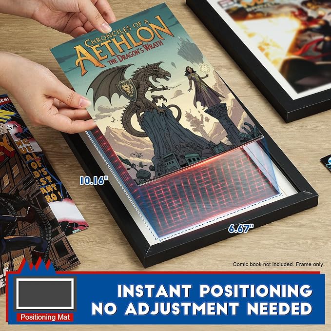 JupDec Comic Book Frame, Premium Wood Display Case - Image 3