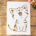 TIAMECH A4 Reusable Little Cat Stencil by TIAMECH
