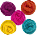 Corriedale Carded Sliver Wool Roving Variety Bundle | Best Core Wool by RevolutionFibers