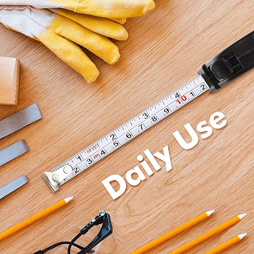 50 Pcs 6 FT Mini Tape Measure Retractable Bulk Small Measuring Tape Pocket Size Measurement Tool for Operation Christmas Items Party Favor Gifts Stuffers for Men(Black)