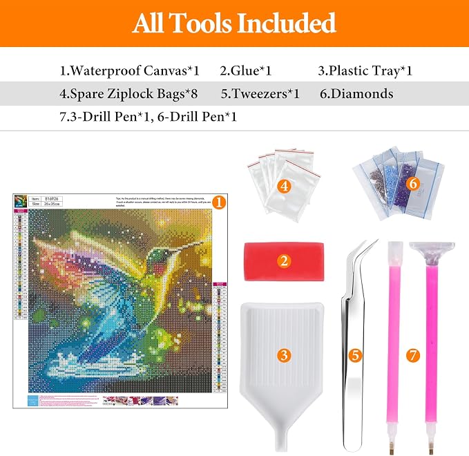 Offito Hummingbird Diamond Art Kits - Image 5