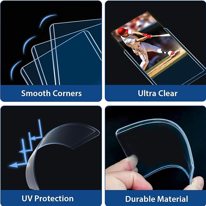 620 Card Sleeves Top Loaders for Cards, Premium Plastic Baseball Card Sleeves - Image 3