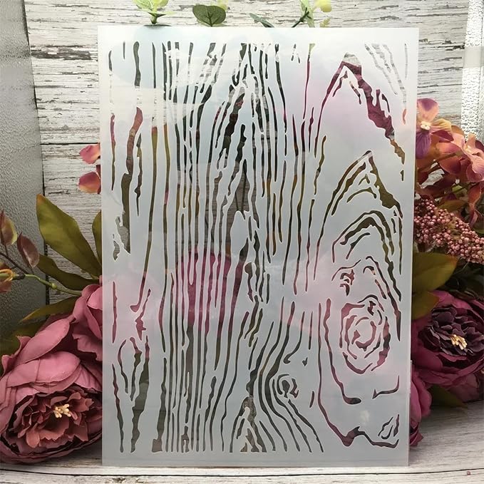TIAMECH A4 Reusable Wooden Texture Stencil - Image 5