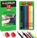 12 PCS Tailors Pencil Set, Sewing Fabric Pencils and Fabric Marker Pens by KALOUR+PDAS