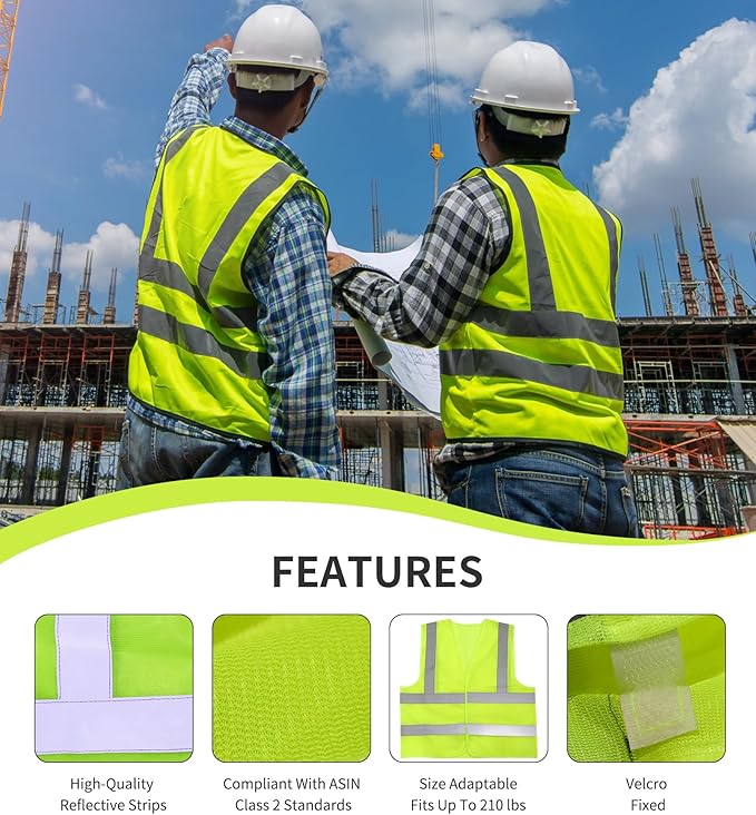 TOURGO Safety Vest Meets ANSI Class 2 Standards