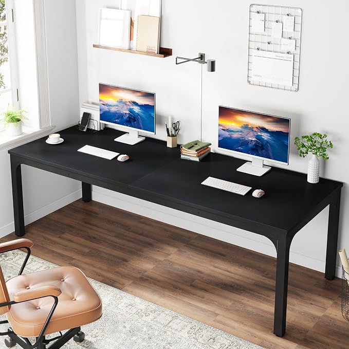 Tribesigns 78.7 Inches Extra Long Computer Desk 2 Person Desk, Double Long Desk - Image 3