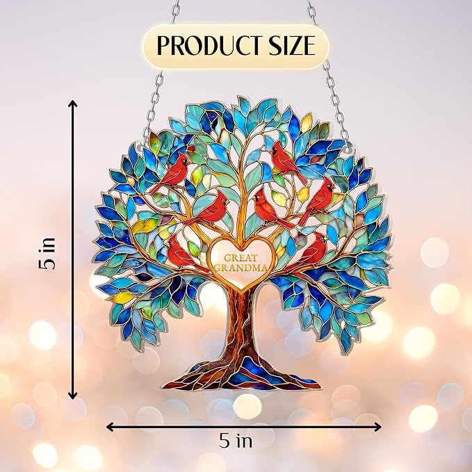 Sunflower Suncatcher Ornament – Acrylic Sunflower Window Hanging Decoration - Image 9