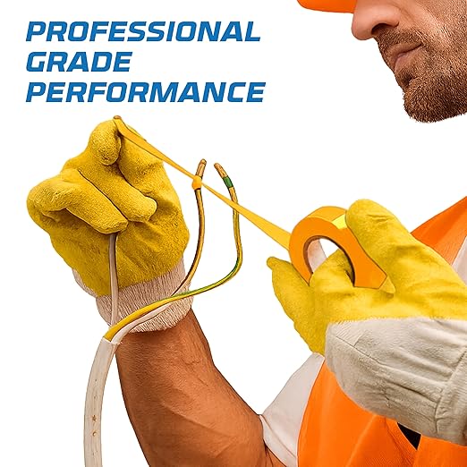 OHLECTRIC Professional Grade Vinyl Electrical Tape (1 Pack) Orange - 7 Mil Thick Flame-Retardant, Heat & Weather Resistant 3/4 Inch x 60 Feet | Ideal for Contractors & Electricians