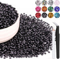 8000PCS 3mm Resin Black Rhinestones Bulk by BELLEBOOST
