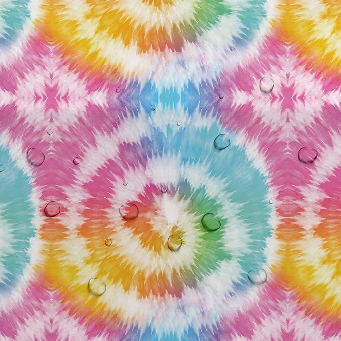 Tie Dye Party Decorations Tablecloth, 55in x 108in - Image 4