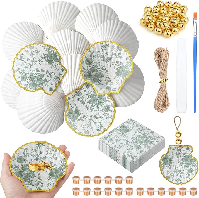 Gilprop 12 Pcs Large Scallop Shells by Gilprop