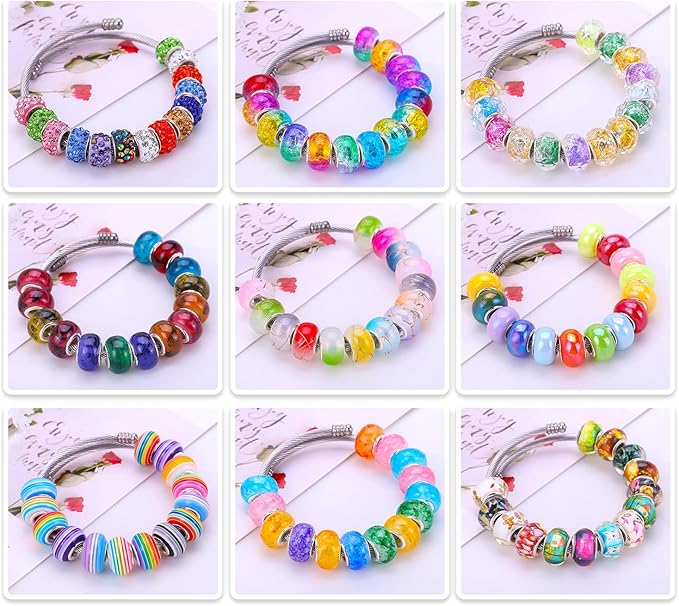 European Large Hole Spacer Charm Beads - Image 3