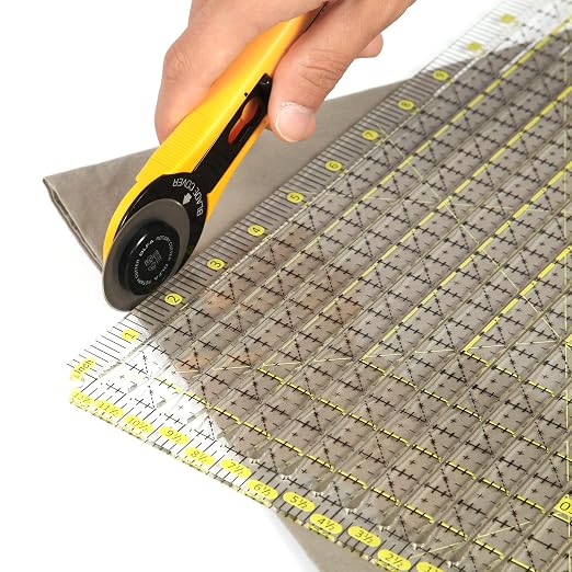 Quilting Ruler - 12.5" x 12.5" Slotted Acrylic Ruler - Image 5